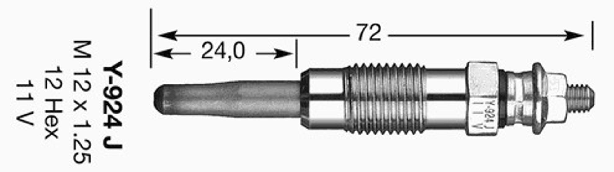 Свеча накаливания NGK 3473