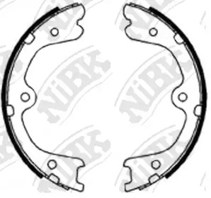 Тормозные колодки барабанные NIBK FN0623