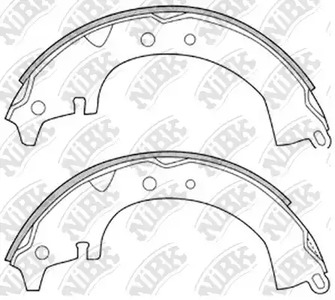 Тормозные колодки барабанные NIBK FN2232