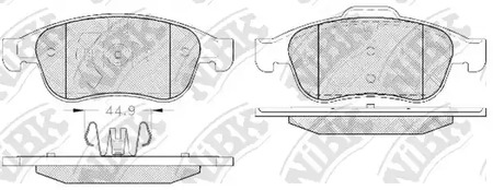 Тормозные колодки NIBK PN0551