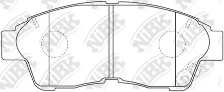 Тормозные колодки NIBK PN1322