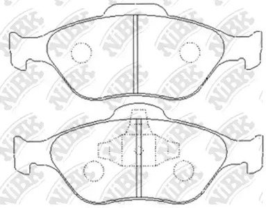 Тормозные колодки дисковые NIBK PN5495
