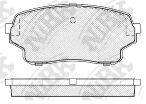 Тормозные колодки дисковые NIBK PN9806
