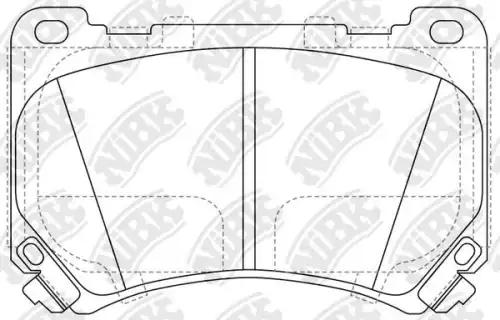 Pn11002-nibk колодки дисковые передние NIBK PN11002