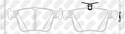 Pn33003-nibk колодки дисковые задние NIBK PN33003