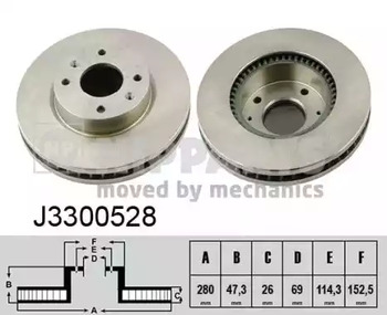 Диск тормозной NIPPARTS J3300528