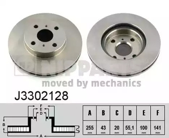 Диск тормозной NIPPARTS J3302128