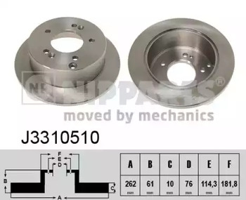 Диск тормозной NIPPARTS J3310510