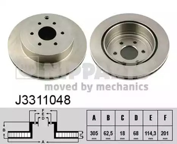 Диск тормозной NIPPARTS J3311048