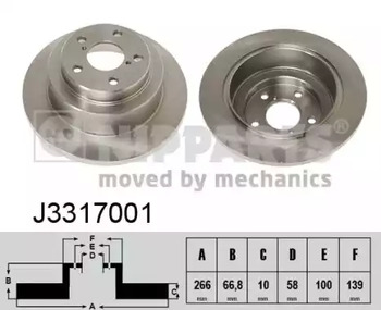 Тормозные диски NIPPARTS J3317001