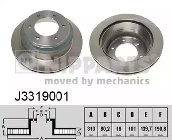 Тормозные диски NIPPARTS J3319001