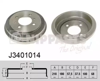 Барабан тормозной NIPPARTS J3401014