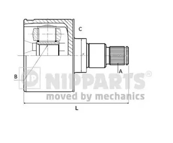 Шарнирный комплект приводной вал NIPPARTS N2830900
