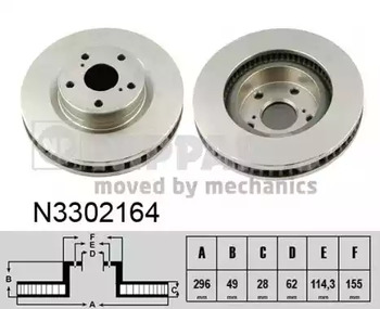 Диск тормозной NIPPARTS N3302164