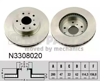 Диск тормозной NIPPARTS N3308020