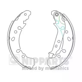 Колодки тормозные барабанные NIPPARTS N3502091