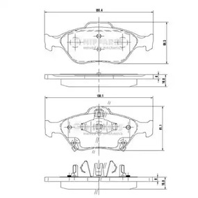 Колодки тормозные дисковые NIPPARTS N3602130