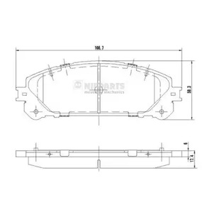 Колодки тормозные NIPPARTS N3602139