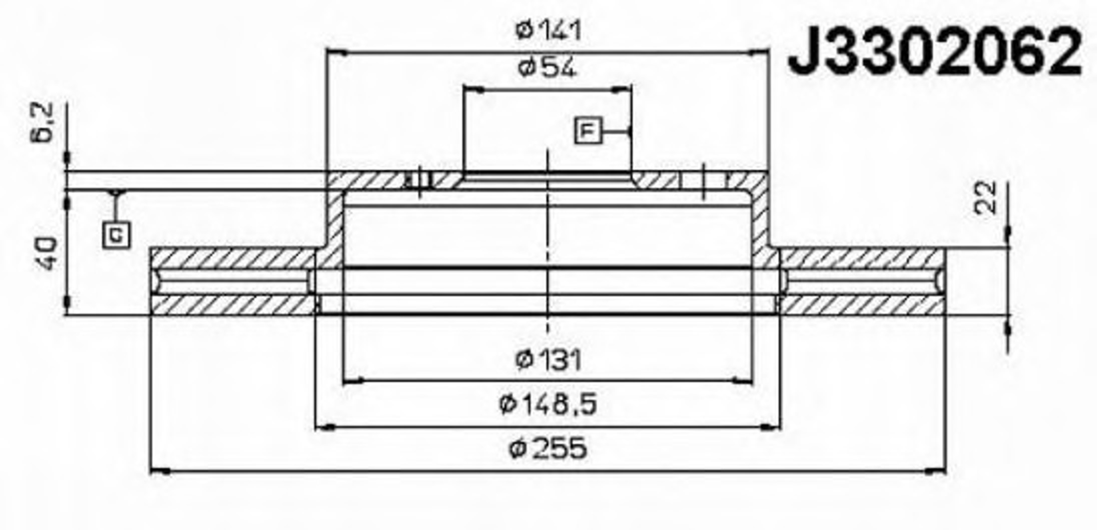 Диск тормозной NIPPARTS J3302062