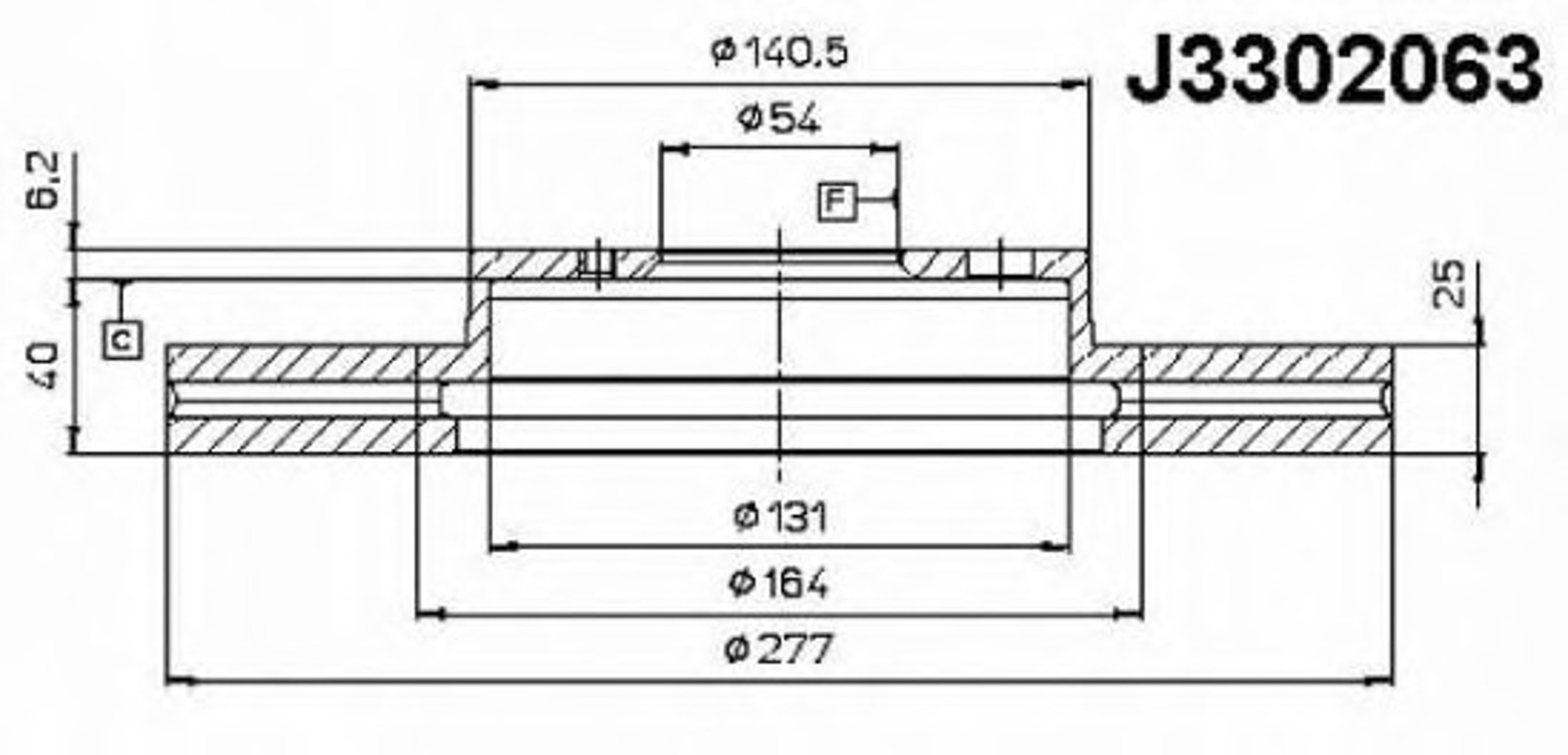 Диск тормозной NIPPARTS J3302063