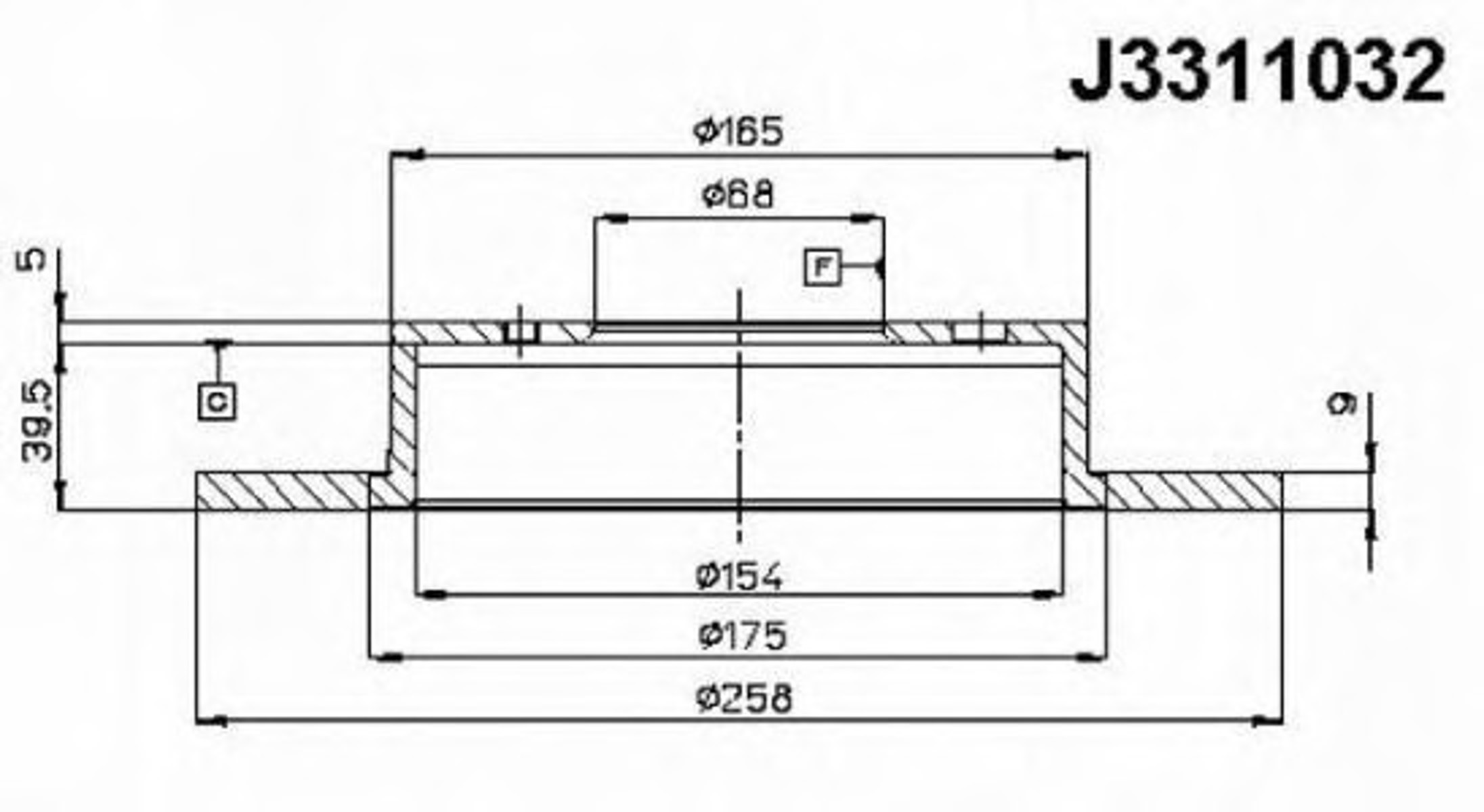 Диск тормозной NIPPARTS J3311032