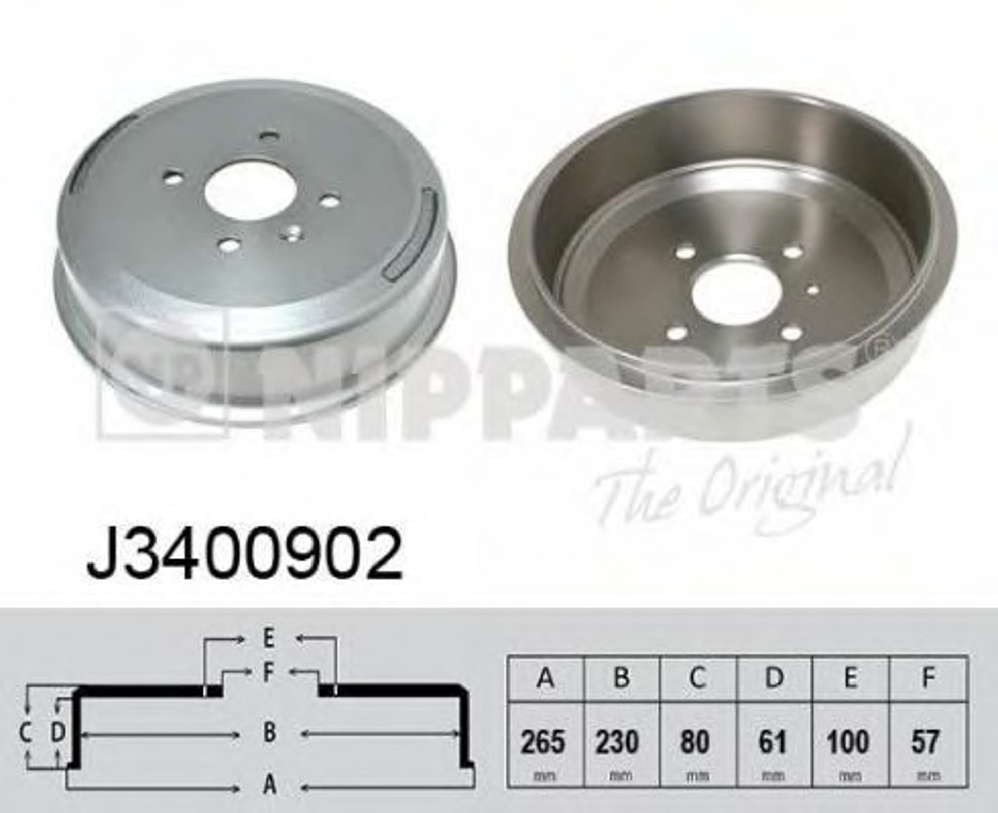 Барабан тормозной NIPPARTS J3400902
