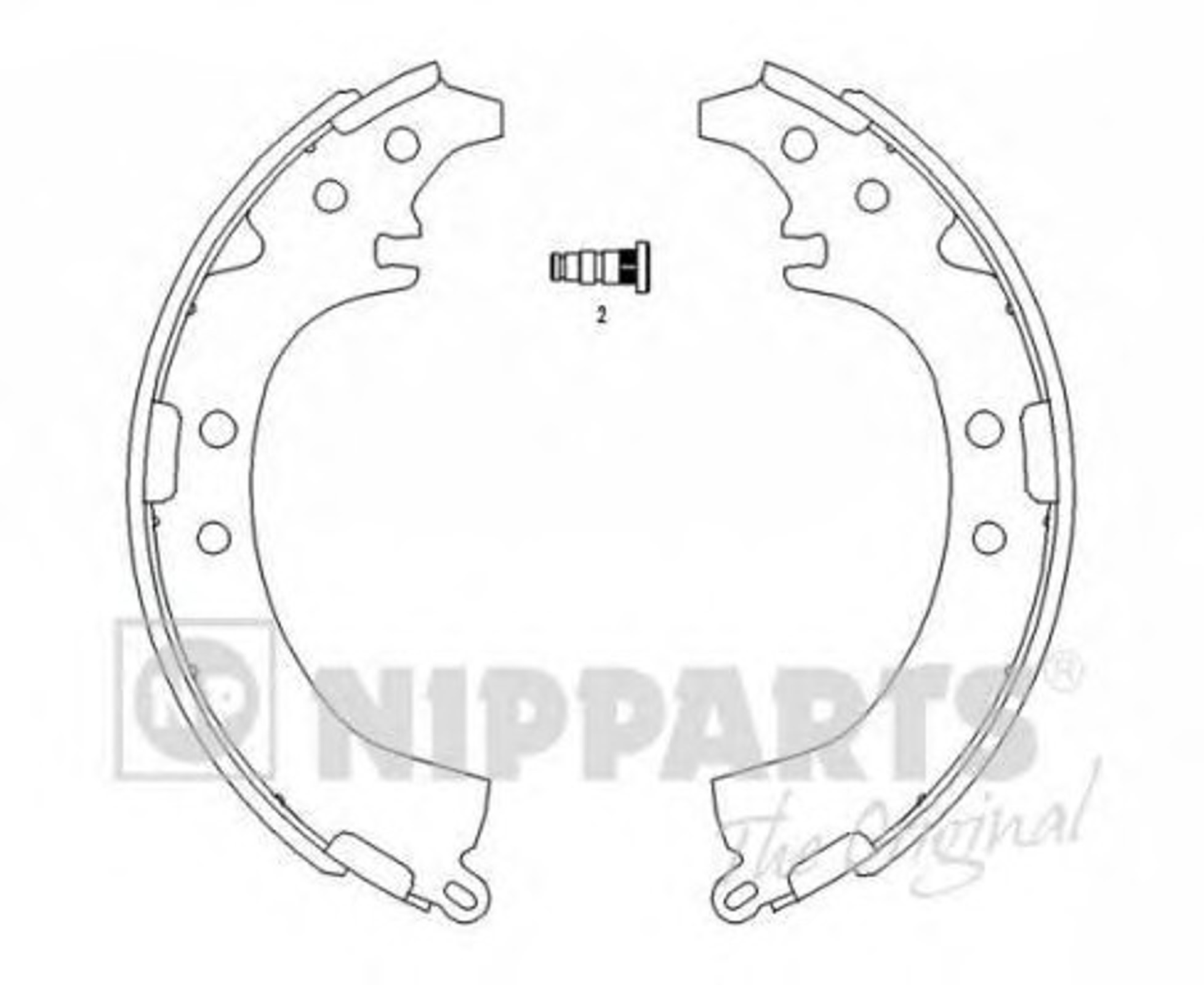 Колодки тормозные барабанные комплект NIPPARTS J3502050