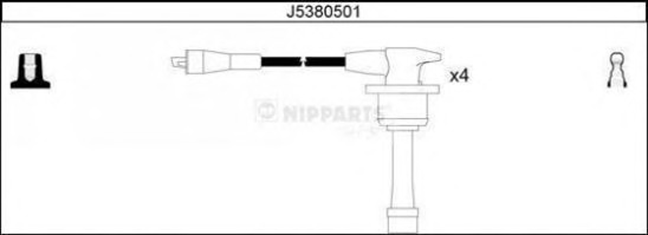 Комплект проводов зажигания NIPPARTS J5380501