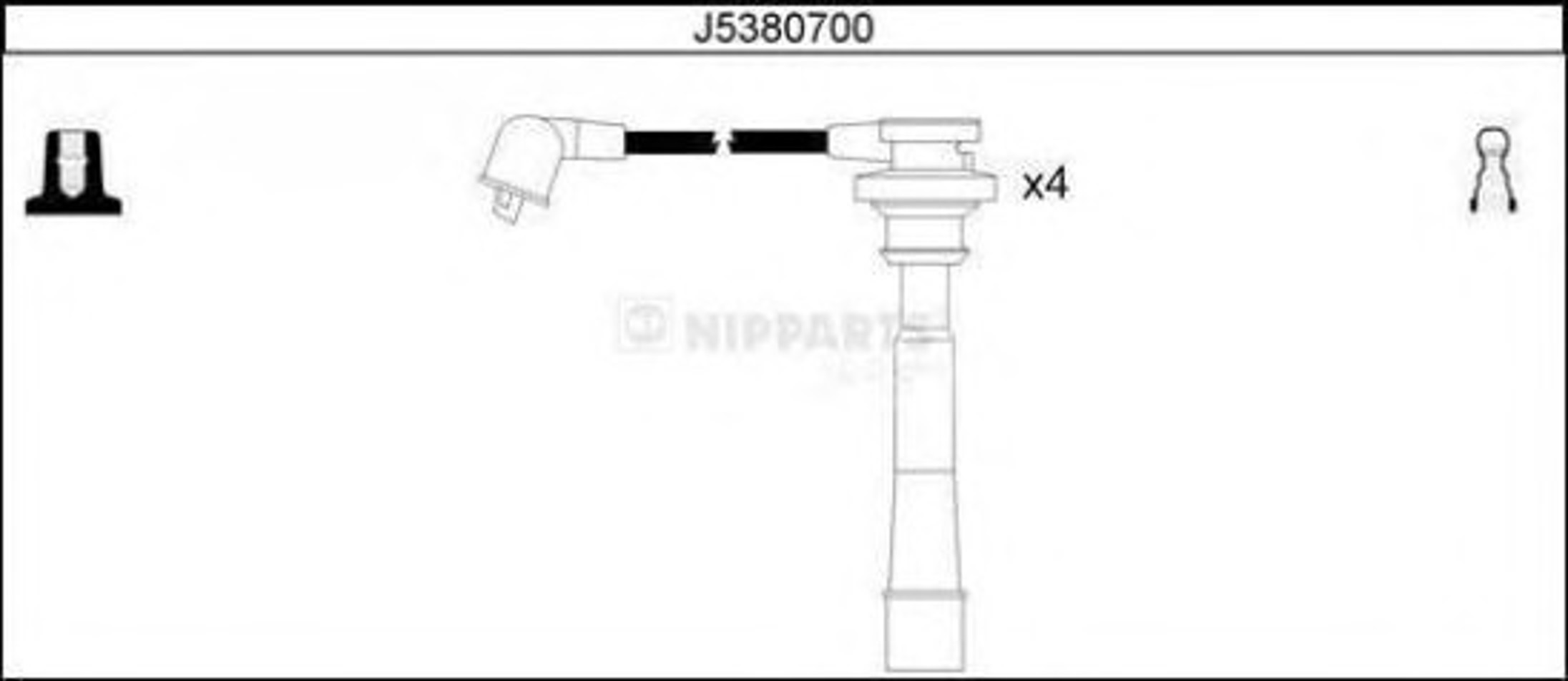Комплект проводов зажигания NIPPARTS J5380700