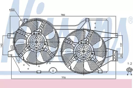 Вентилятор радиатора NISSENS 85288