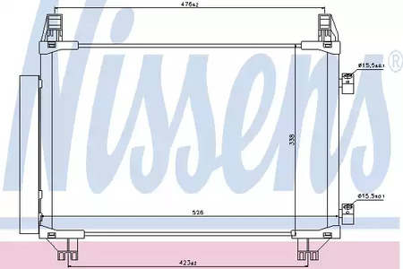 Радиатор кондиционера NISSENS 940050
