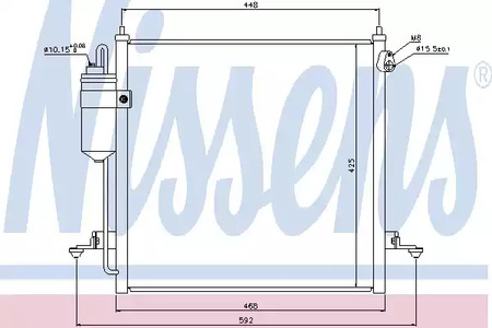Радиатор кондиционера NISSENS 940068