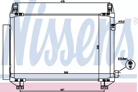 Радиатор кондиционера NISSENS 940085
