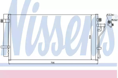 Радиатор кондиционера NISSENS 940099