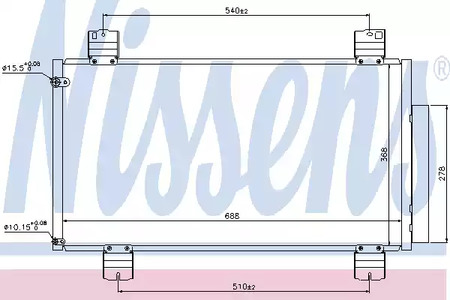 Радиатор кондиционера NISSENS 940113