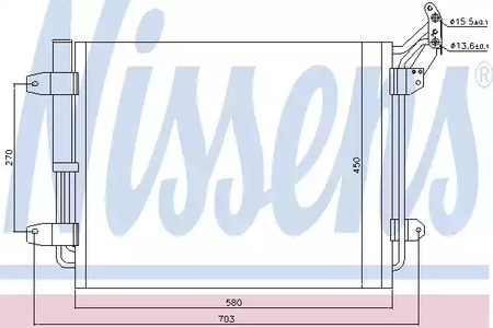 Конденсатор кондиционера NISSENS 940138