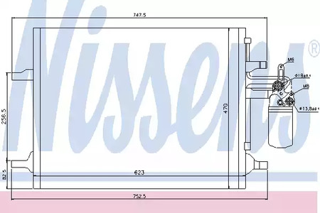 Радиатор кондиционера NISSENS 940159