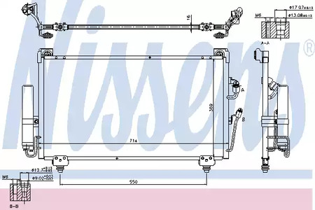 Радиатор кондиционера NISSENS 940165