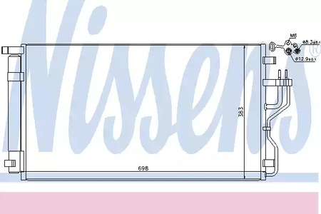 Радиатор кондиционера NISSENS 940208