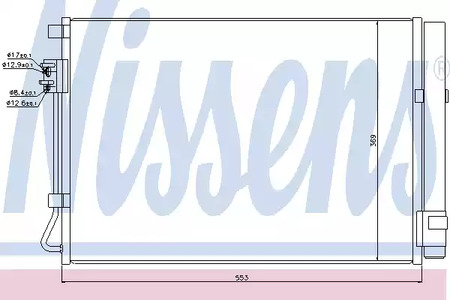 Радиатор кондиционера NISSENS 940243