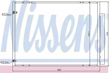 Радиатор кондиционера NISSENS 940298