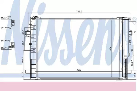 Радиатор кондиционера NISSENS 940322