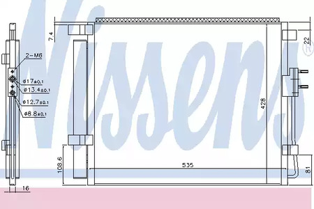 Радиатор кондиционера NISSENS 940391
