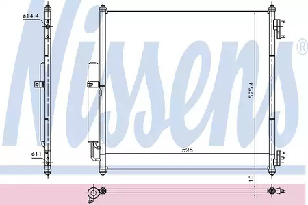 Радиатор кондиционера NISSENS 940408