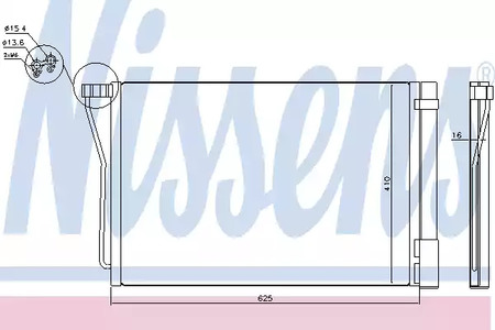 Радиатор кондиционера NISSENS 940418