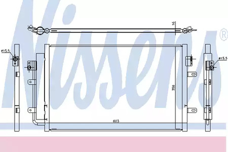 Радиатор кондиционера NISSENS 940431