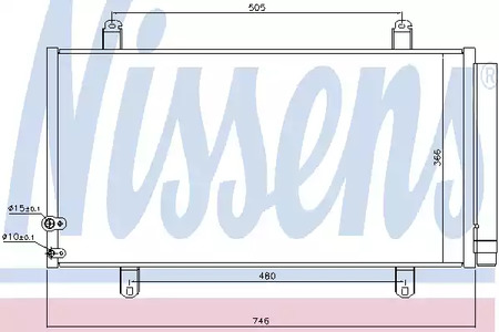 Радиатор кондиционера NISSENS 940443