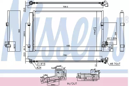 Радиатор кондиционера NISSENS 940748
