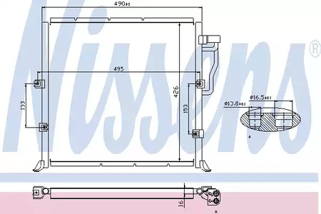 Конденсатор кондиционера NISSENS 94157