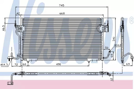 Радиатор кондиционера NISSENS 94276